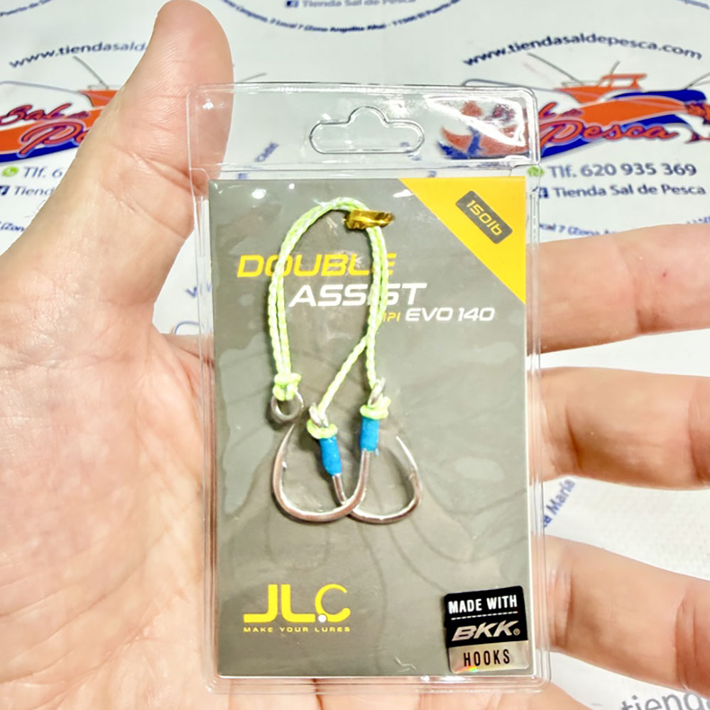 ANZUELOS MONTADOS JLC 140MM. DOUBLE ASSIST BKK XIPI EVO