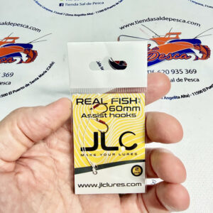 ANZUELOS MONTADOS JLC 60MM. ASSIST DE COLA REAL FISH