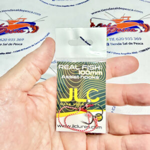 ANZUELOS MONTADOS JLC 100MM. ASSIST DE COLA REAL FISH