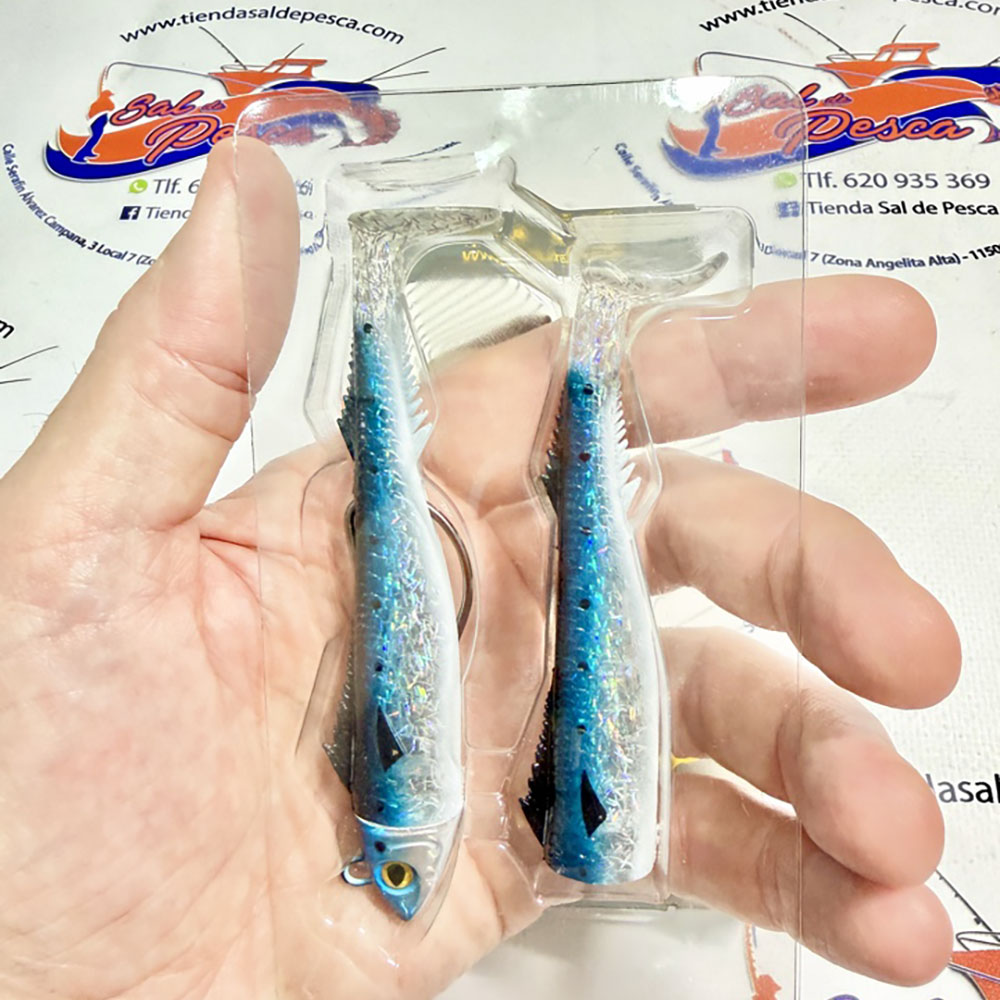 MUESTRA VINILO JIGGING JLC REAL FISH COMBO+1 CUERPO 20GR. SARDINA - Imagen 2