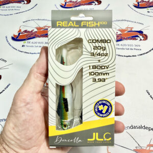 MUESTRA VINILO JIGGING JLC REAL FISH COMBO+1 CUERPO 20GR. DONCELLA