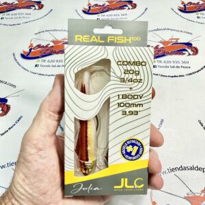 MUESTRA VINILO JIGGING JLC REAL FISH COMBO+1 CUERPO 20GR. JULIA