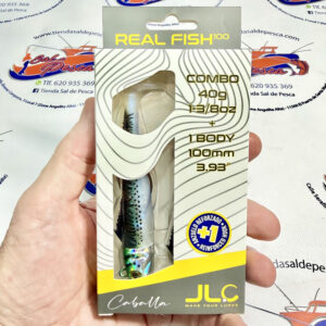 MUESTRA VINILO JIGGING JLC REAL FISH COMBO+1 CUERPO 40GR. CABALLA