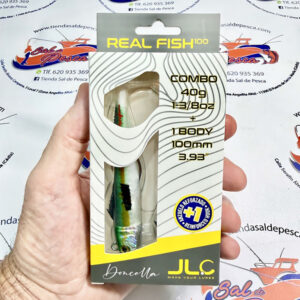 MUESTRA VINILO JIGGING JLC REAL FISH COMBO+1 CUERPO 40GR. DONCELLA