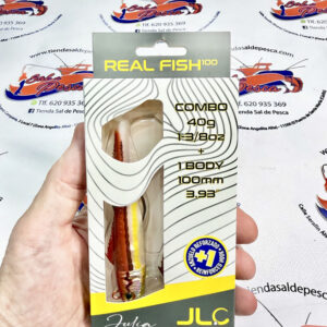 MUESTRA VINILO JIGGING JLC REAL FISH COMBO+1 CUERPO 40GR. JULIA