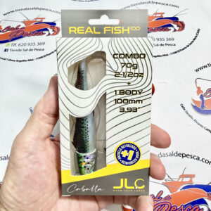 MUESTRA VINILO JIGGING JLC REAL FISH COMBO+1 CUERPO 70GR. CABALLA