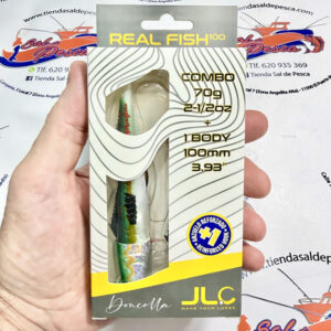 MUESTRA VINILO JIGGING JLC REAL FISH COMBO+1 CUERPO 70GR. DONCELLA