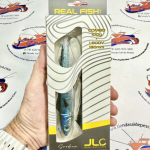 MUESTRA VINILO JIGGING JLC REAL FISH COMBO+1 CUERPO 100GR. SARDINA