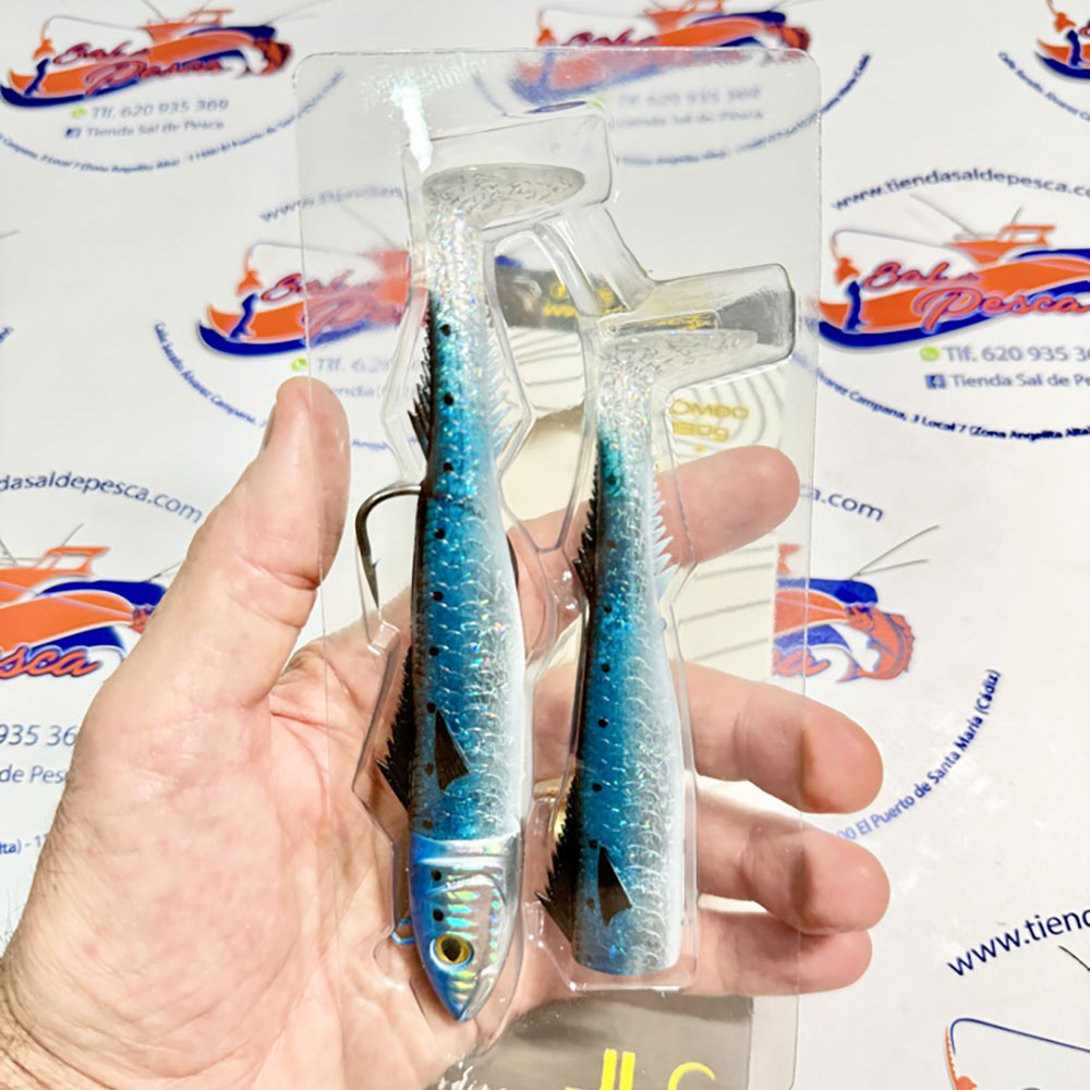 MUESTRA VINILO JIGGING JLC REAL FISH COMBO+1 CUERPO 130GR. SARDINA - Imagen 2
