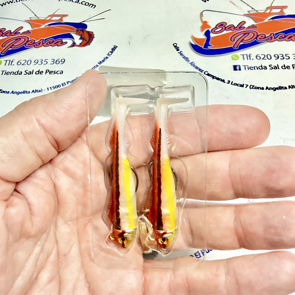 MUESTRA VINILO SPIN JLC REAL FISH DOBLE COMBO 4GR. JULIA - Imagen 2