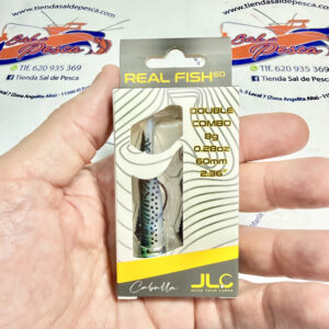 MUESTRA VINILO SPIN JLC REAL FISH DOBLE COMBO 8GR. CABALLA