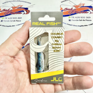 MUESTRA VINILO SPIN JLC REAL FISH DOBLE COMBO 8GR. SARDINA