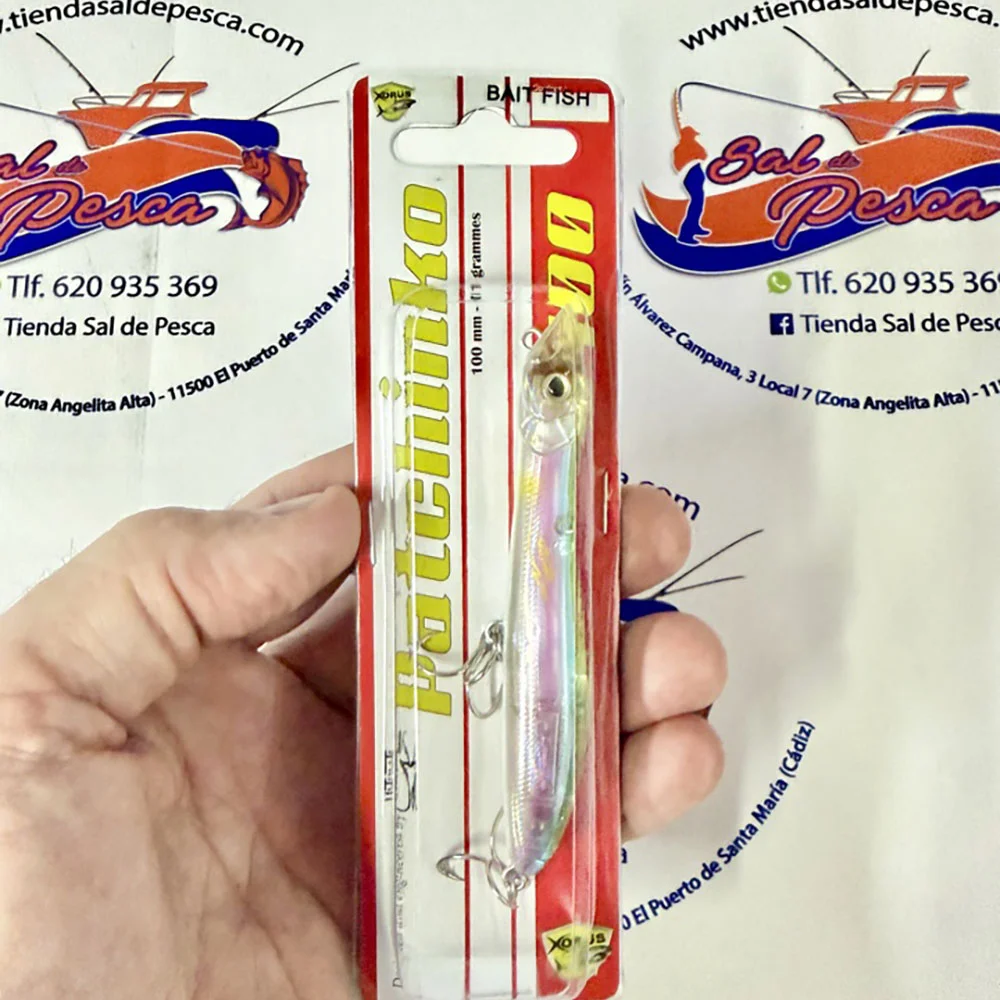 MUESTRA DE SPINNING XURUS PATCHINKO 100MM. 11GR. COLOR 500G
