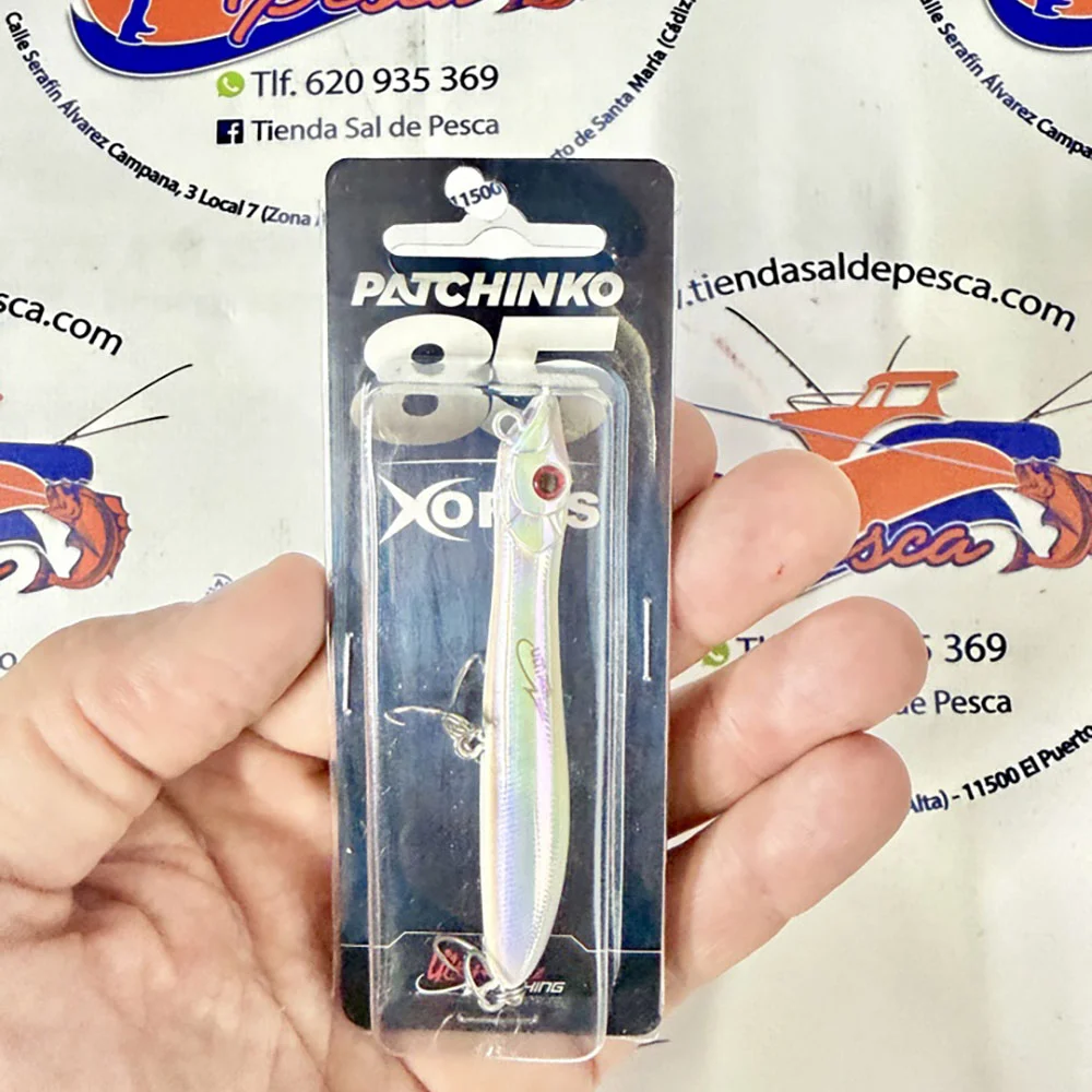 MUESTRA DE SPINNING XURUS PATCHINKO 85MM. 7GR. COLOR NACRE