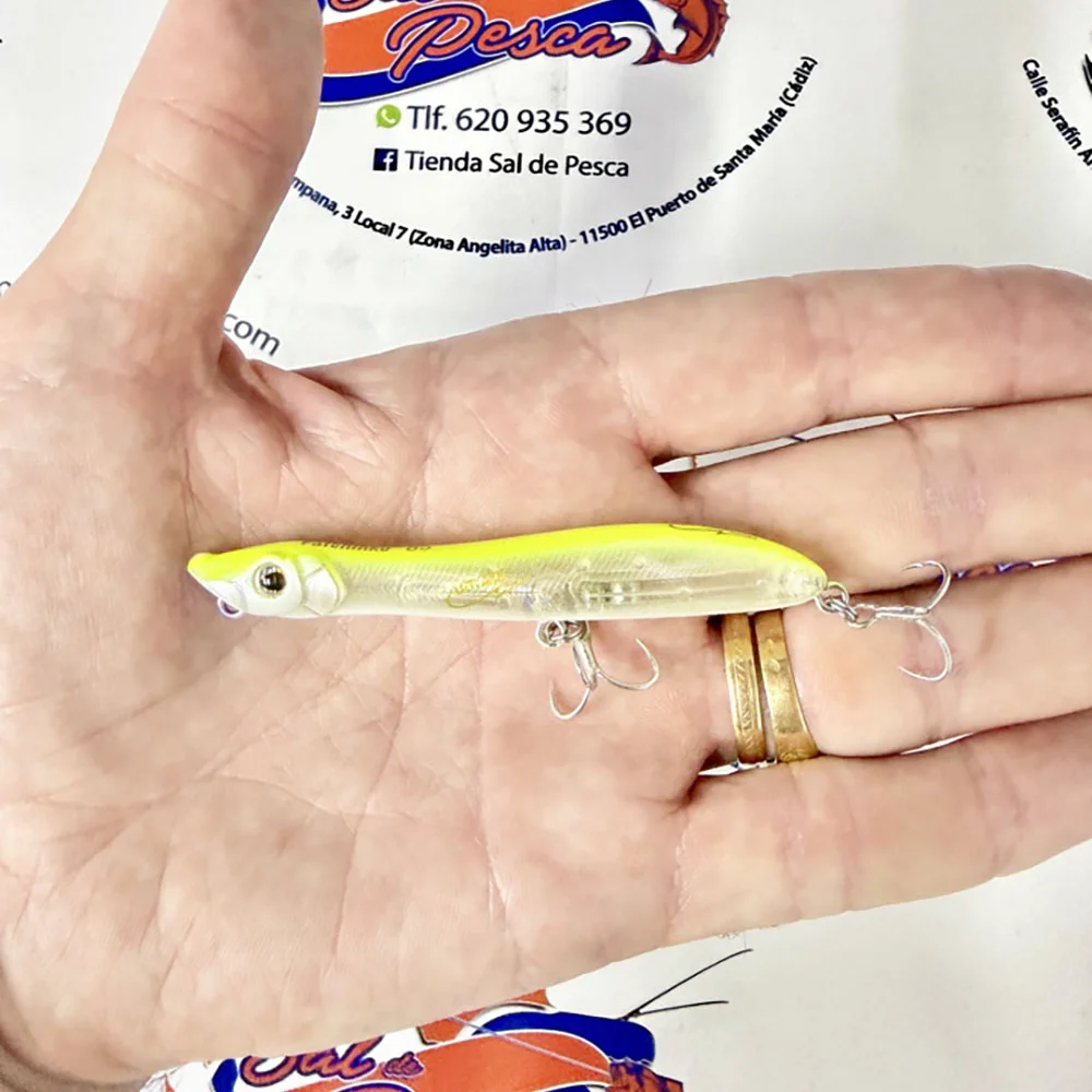 MUESTRA DE SPINNING XURUS PATCHINKO 85MM. 7GR. COLOR YELLOW - Imagen 2