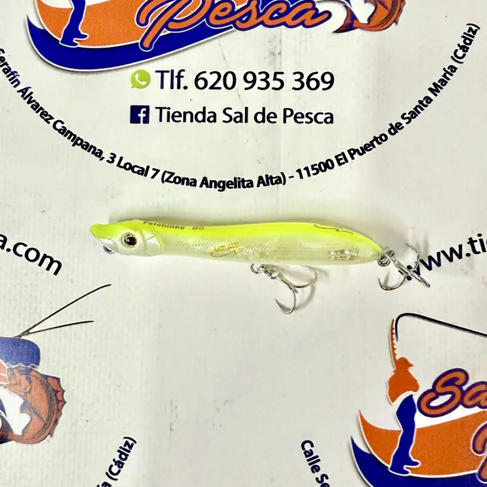 MUESTRA DE SPINNING XURUS PATCHINKO 85MM. 7GR. COLOR YELLOW - Imagen 3