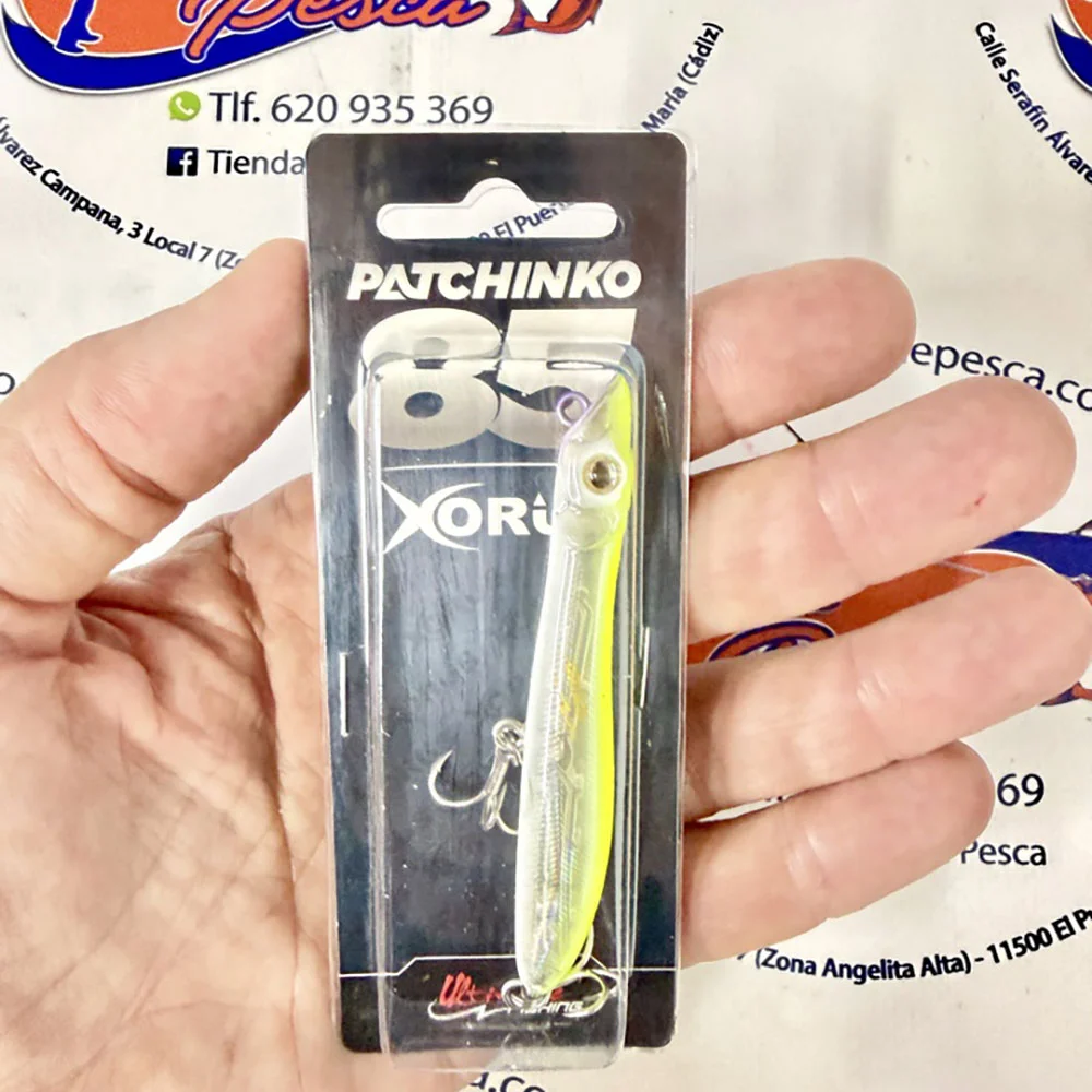 MUESTRA DE SPINNING XURUS PATCHINKO 85MM. 7GR. COLOR YELLOW