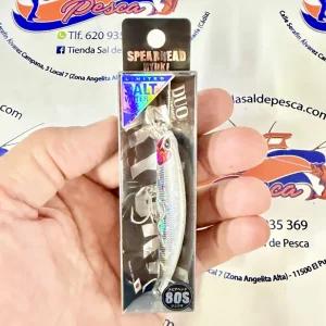 MUESTRA DE SPINNING DUO SPEARHEAD RYUKI SW 80MM. 12GR. PRISM IVORY