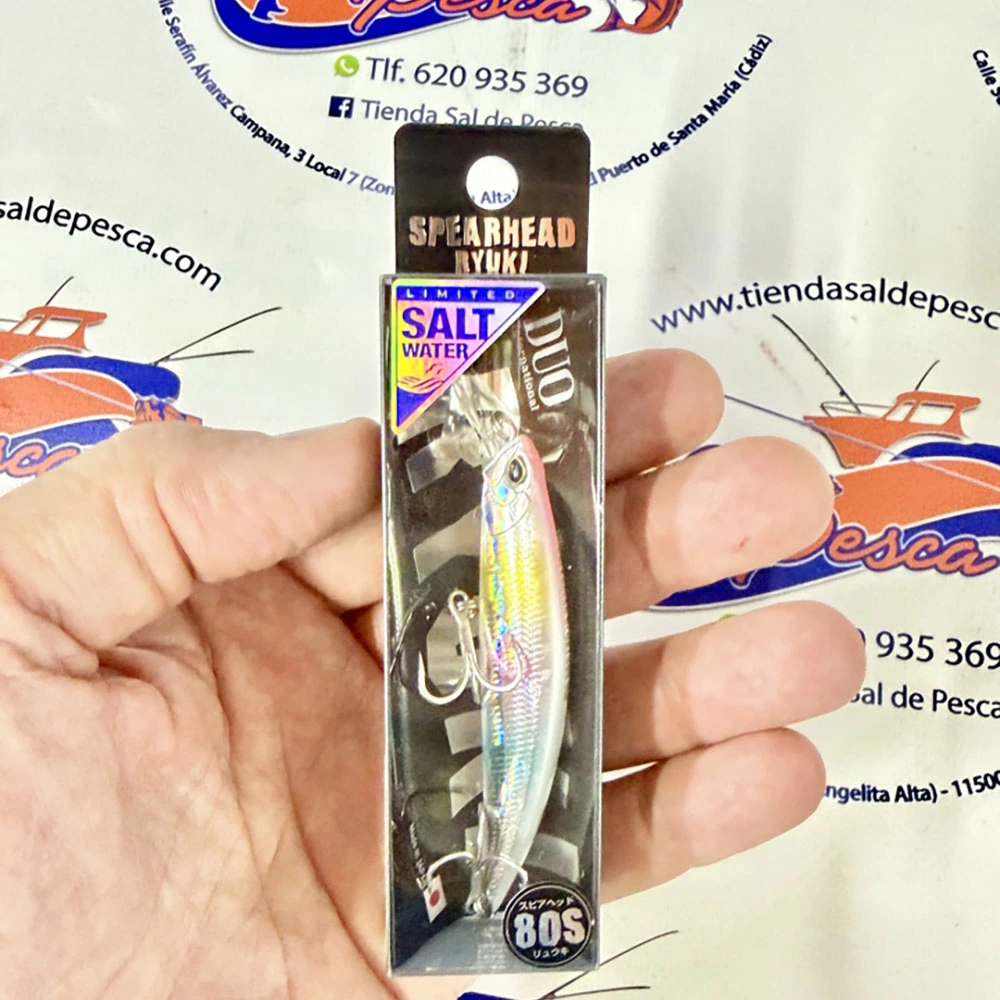 MUESTRA DE SPINNING DUO SPEARHEAD RYUKI SW 80MM. 12GR. RAINBOW
