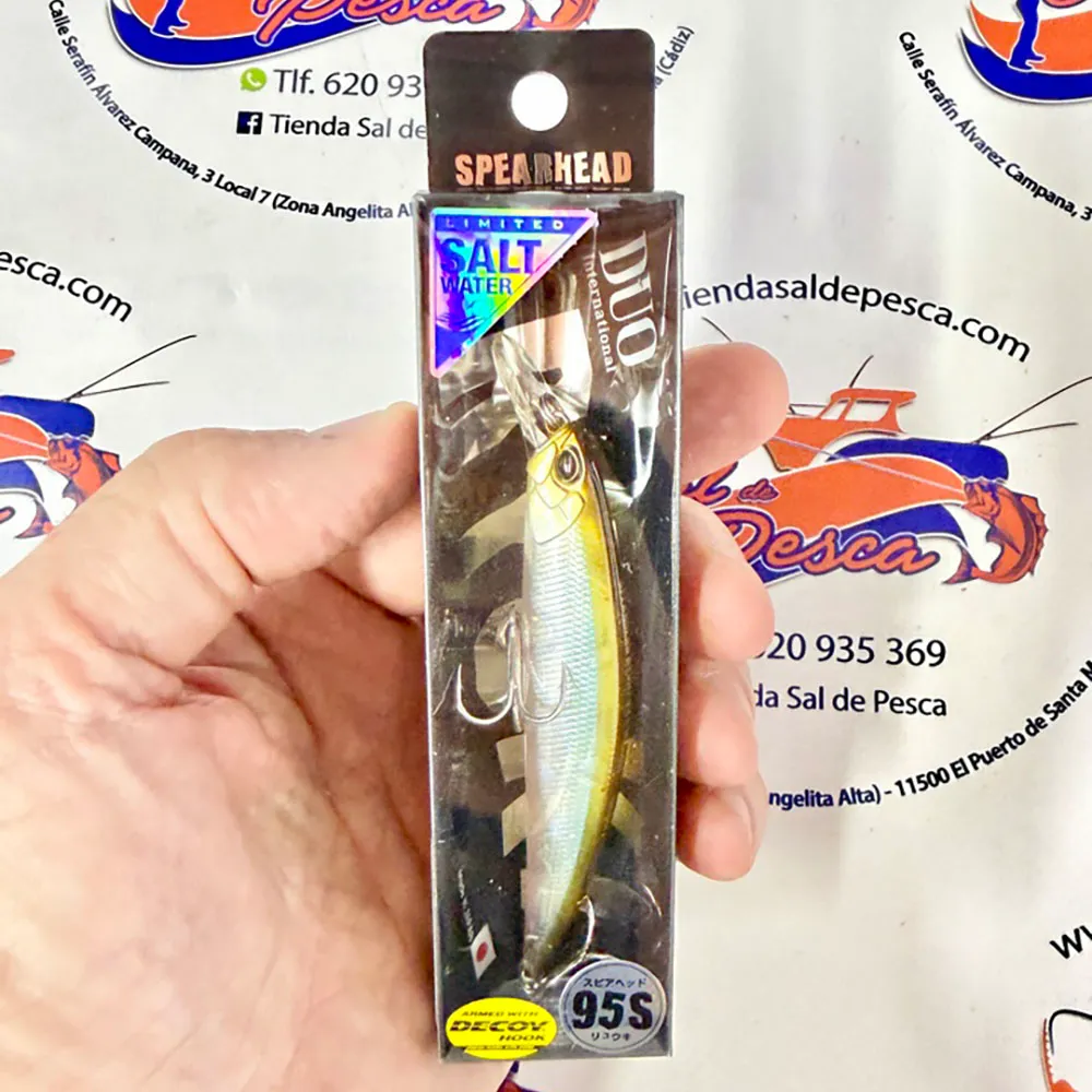 MUESTRA DE SPINNING DUO SPEARHEAD RYUKI SW 95MM. 17GR. GHOST MINNOW
