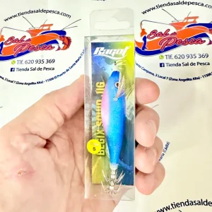 MUESTRA CALAMAR RAGOT BEGIX PEZ S COLOR BLUE PINK NAT 10CM. 10GR.