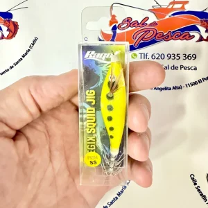MUESTRA CALAMAR RAGOT BEGIX PEZ SS COLOR YELLOW DOTS NAT 8,5CM. 8GR.