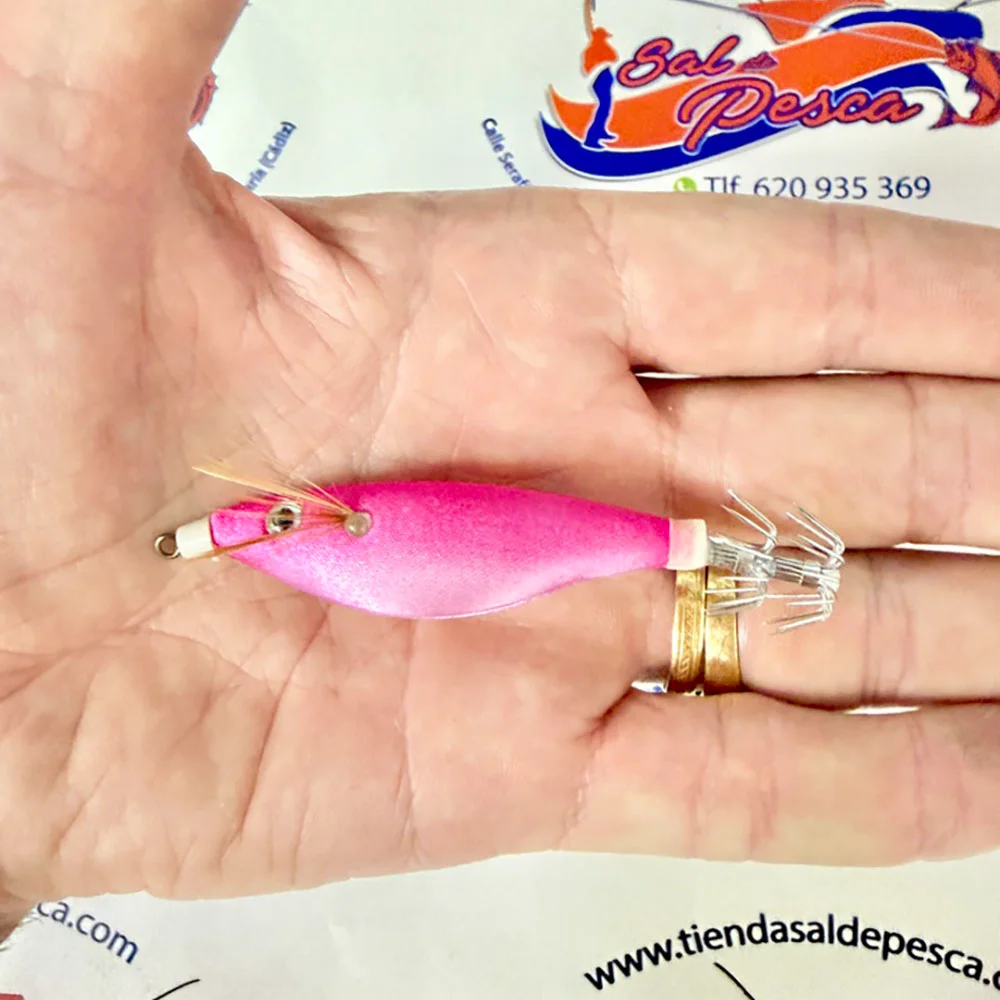 MUESTRA CALAMAR RAGOT BEGIX PEZ SS COLOR PINK NATURAL 8,5CM. 8GR. - Imagen 2