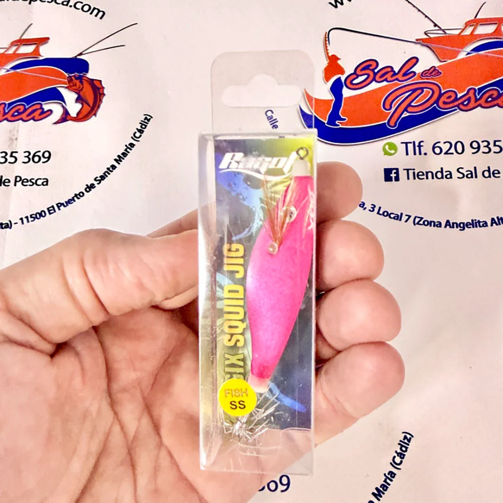 MUESTRA CALAMAR RAGOT BEGIX PEZ SS COLOR PINK NATURAL 8,5CM. 8GR.