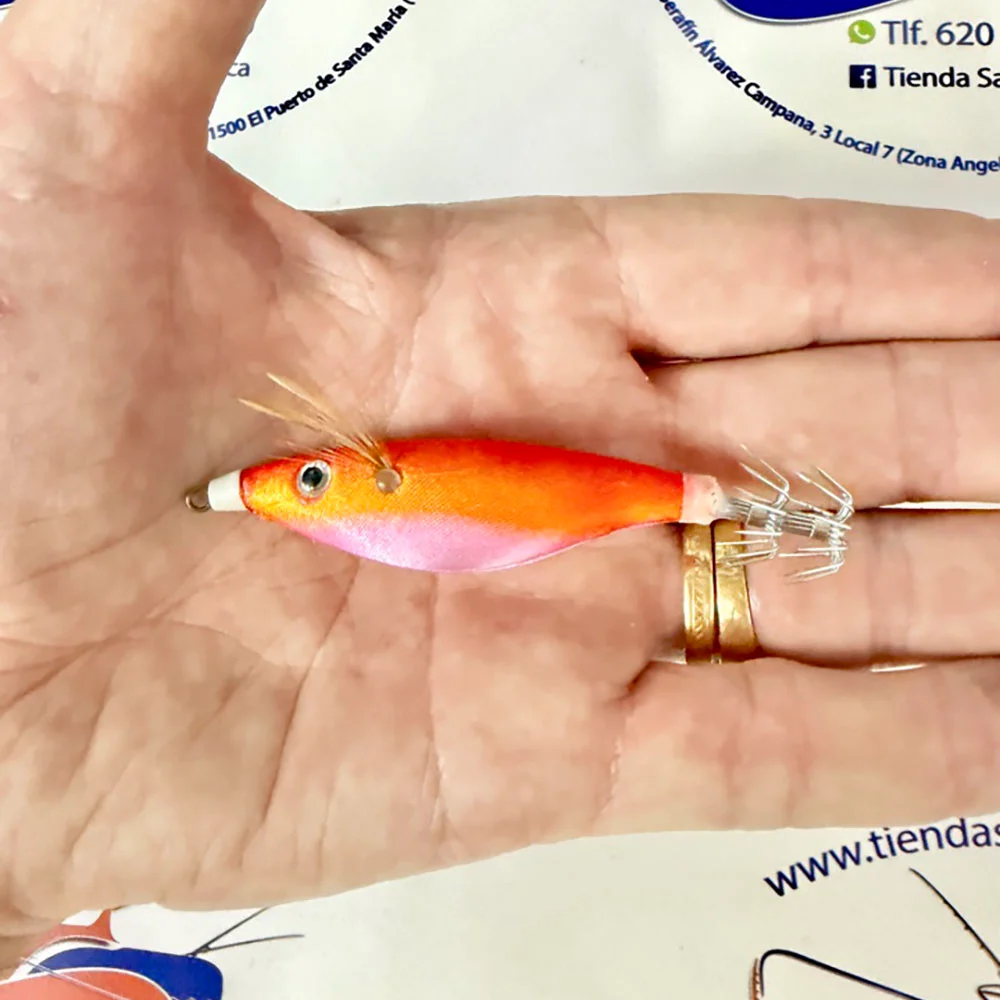 MUESTRA CALAMAR RAGOT BEGIX PEZ SS COLOR ORANGE PINK NAT 8,5CM. 8GR. - Imagen 2