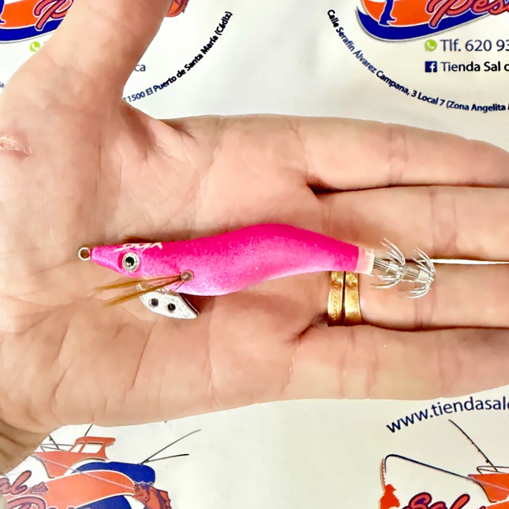 MUESTRA CALAMAR RAGOT BEGIX EGI 2.5 COLOR PINK NATURAL 10CM. 13GR. - Imagen 2