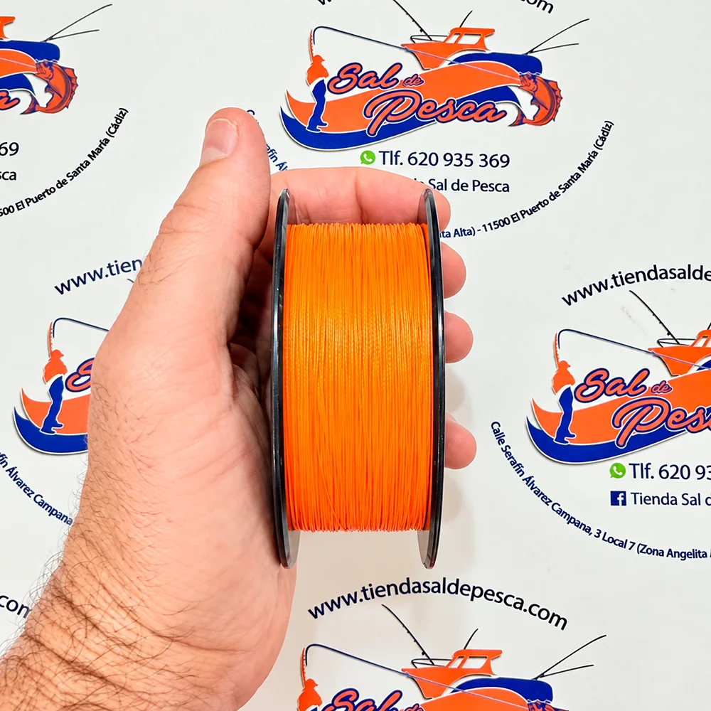 HILO TRENZADO DAIWA JAPAN J-BRAID EXP. 8X 0,42MM. NARANJA 300MT. - Imagen 2