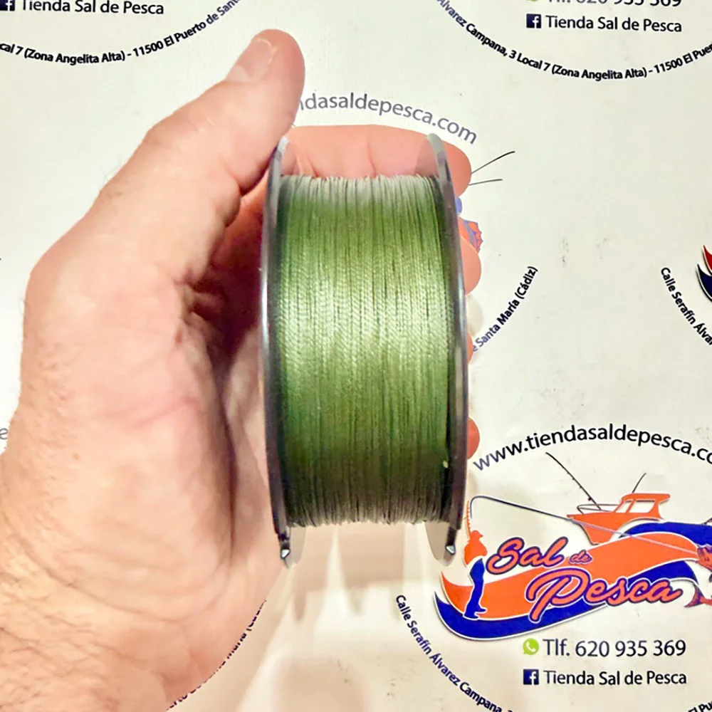 HILO TRENZADO DAIWA JAPAN J-BRAID EXP. 8X 0,42MM. DARK GREEN 300MT. - Imagen 2