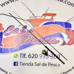 COMBO SPINN DAIWA STRIKEFORCE CAÑA 2,44MT.(14-42GR.)+CTE 2500+TRENZADO