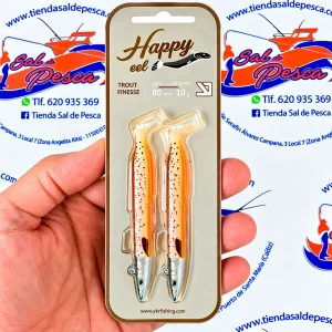 MUESTRA VINILO SPIN YKR HAPPY EEL 80MM 10GR. COLOR TROUT FINESSE