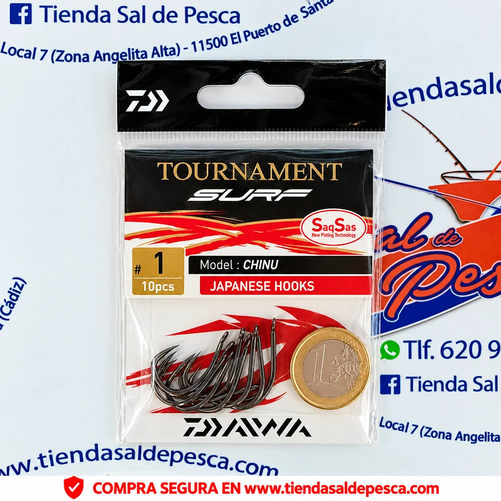 ANZUELO CARBONO JAPAN DAIWA TOURNAMENT SAQSAS CHINU NUM. 1