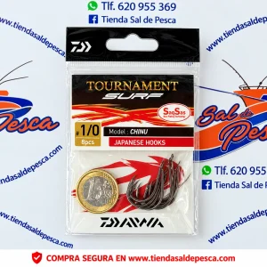ANZUELO CARBONO JAPAN DAIWA TOURNAMENT SAQSAS CHINU NUM. 1/0