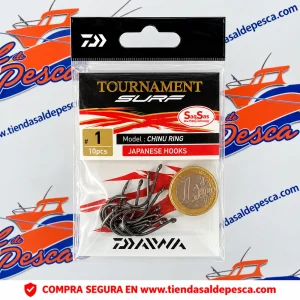 ANZUELO CARBONO JAPAN DAIWA TOURNAMENT SAQSAS CHINU RING NUM. 1