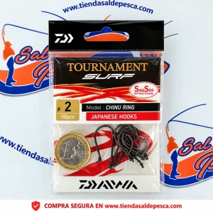 ANZUELO CARBONO JAPAN DAIWA TOURNAMENT SAQSAS CHINU RING NUM. 2