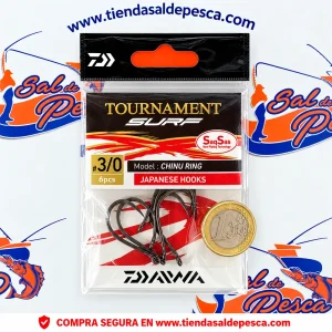 ANZUELO CARBONO JAPAN DAIWA TOURNAMENT SAQSAS CHINU RING NUM. 3/0