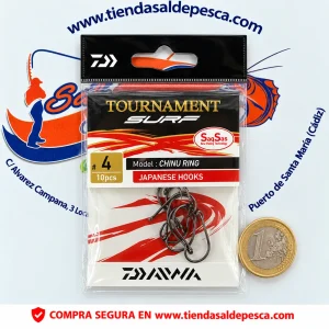 ANZUELO CARBONO JAPAN DAIWA TOURNAMENT SAQSAS CHINU RING NUM. 4