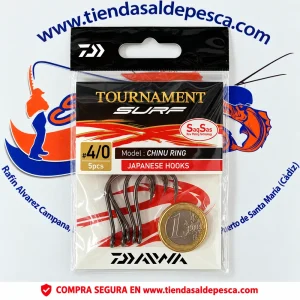 ANZUELO CARBONO JAPAN DAIWA TOURNAMENT SAQSAS CHINU RING NUM. 4/0