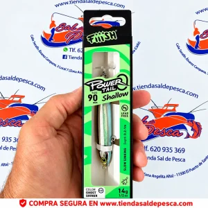 MUESTRA DE SPINNING FIIISH POWER TAIL SHALLOW 90MM. 14GR. GHOST SHINER