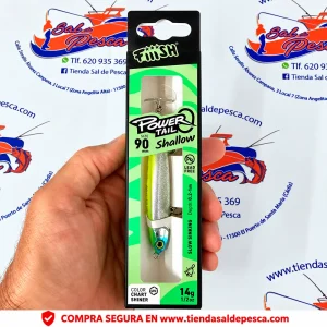 MUESTRA DE SPINNING FIIISH POWER TAIL SHALLOW 90MM. 14GR. CHART SHINER