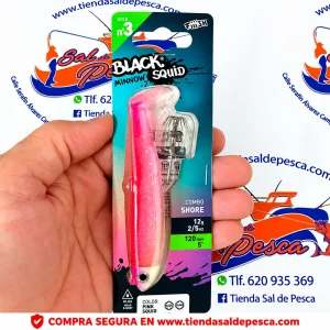 MUESTRA CALAMAR BM SQUID 120 SIMPLE COMBO SHORE 12GR. PINK SQUID