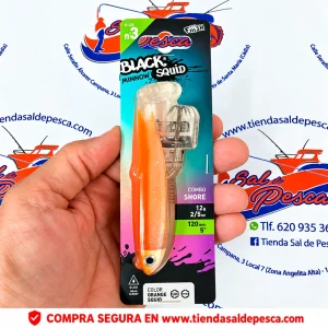 MUESTRA CALAMAR BM SQUID 120 SIMPLE COMBO SHORE 12GR. ORANGE SQUID